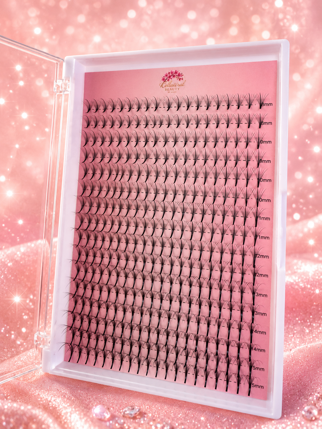 7D wispy collateral pro volume premade long stem (mixed trays)