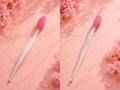 Silicone eyebrow scrub brush
