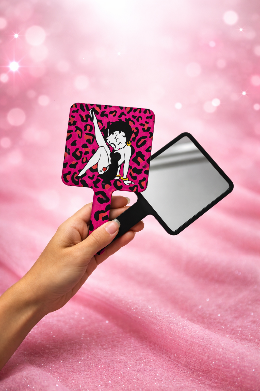 Hot pink Betty boop mirror