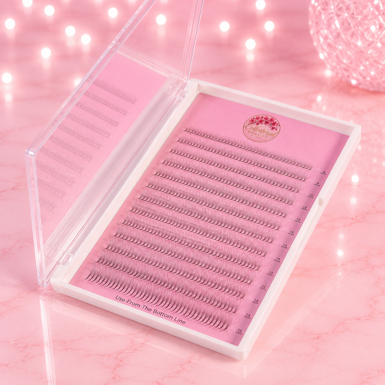 3D collateral feather volume promade mixed tray XXL (480 fans)