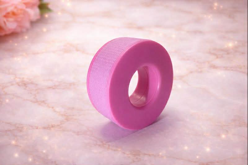 Rose red silicone eyelash tape