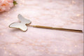 Gold butterfly mirror